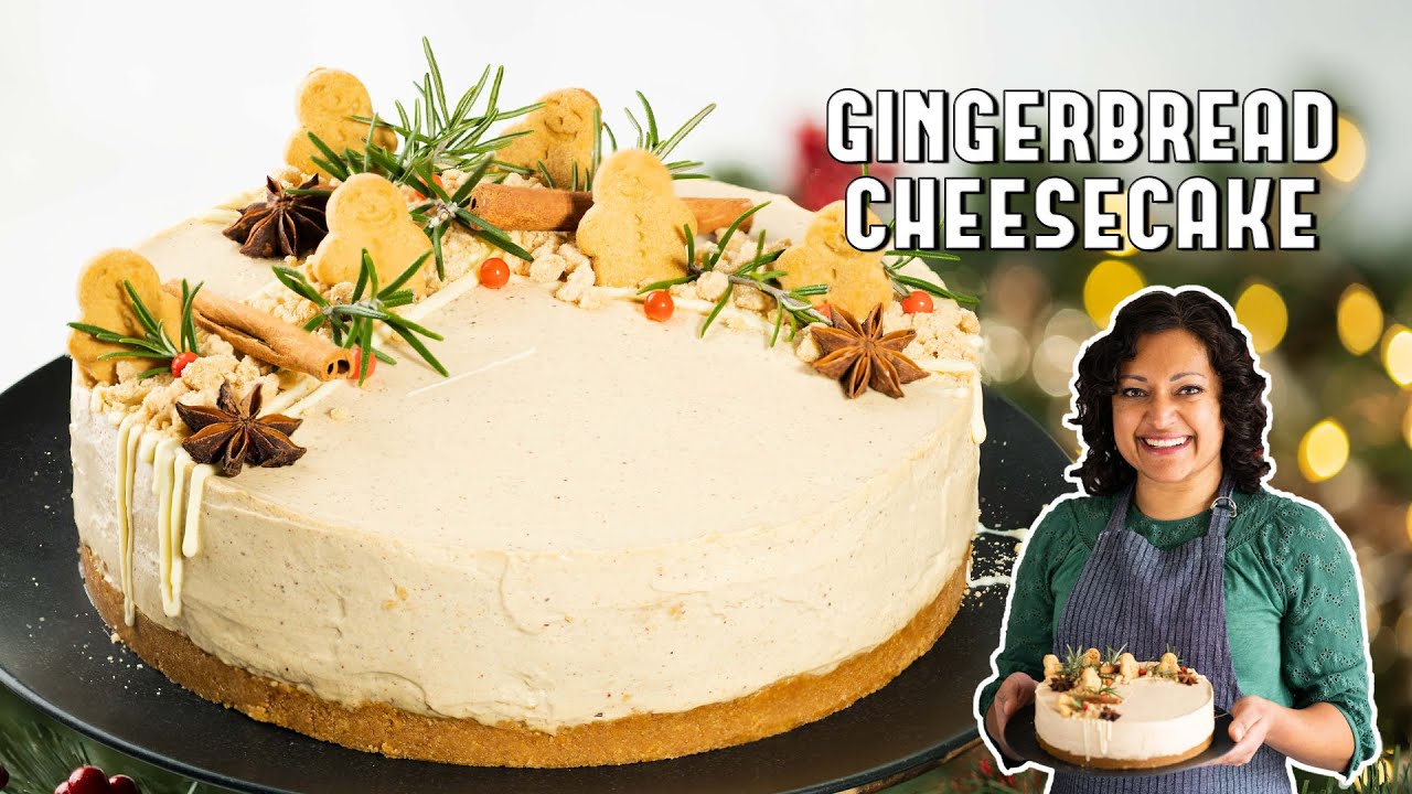 Gingerbread Cheesecake Recipe (No Bake) // The PERFECT Christmas Indulgence