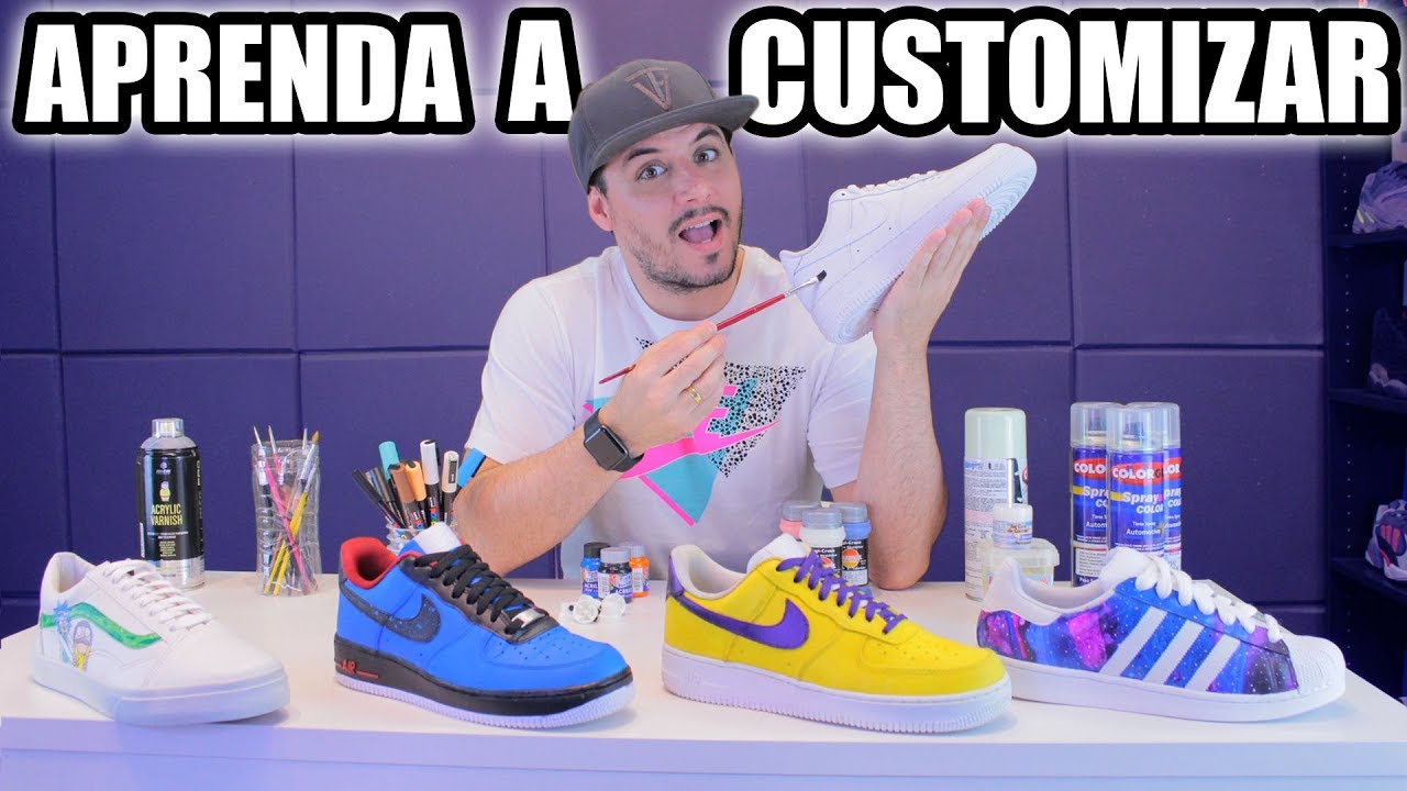Como customizar tênis e tudo que precisa para customização barata