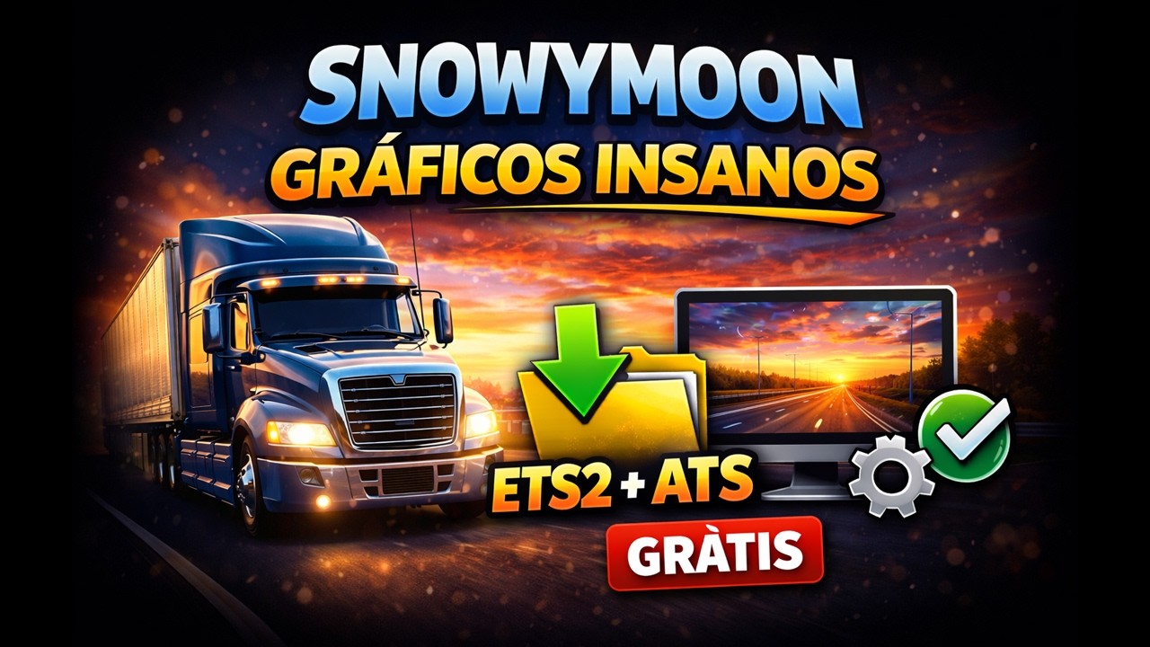 Como Instalar SnowyMoon Grátis no ETS2 e ATS – Guia Fácil e Rápido!