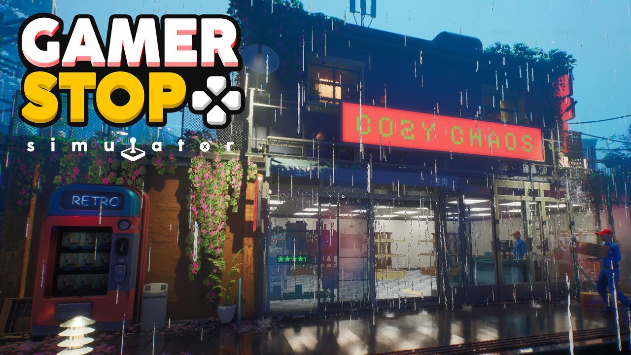 Открытие старого магазина видеоигр в Японии | Gamer Stop Simulator ~ Часть 1 - Первый взгляд