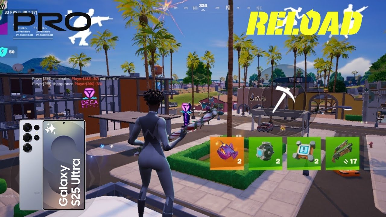 Samsung Galaxy S25 Gameplay | Snapdragon 8 Elite Fortnite Mobile RANK RELOAD  GAME PLAY( GOLD 3 )