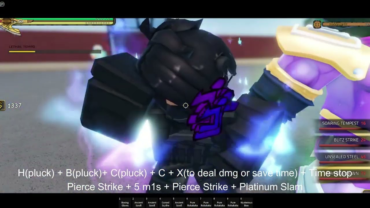 [YBA] One Shot SPTW PLUCK combo