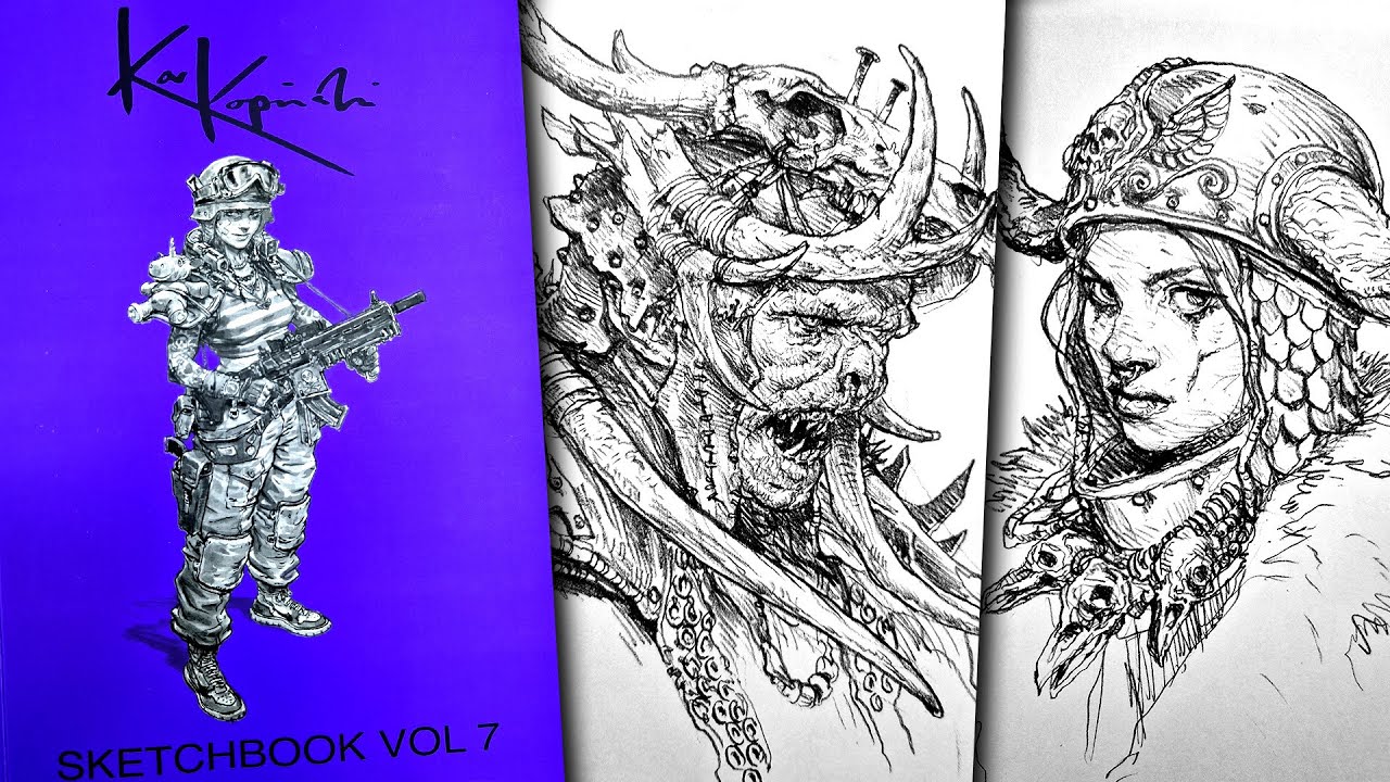 Karl Kopinski sketchbook vol 7 - book preview