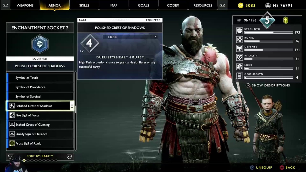 God Of War 2018 on give me god of war difficulty
