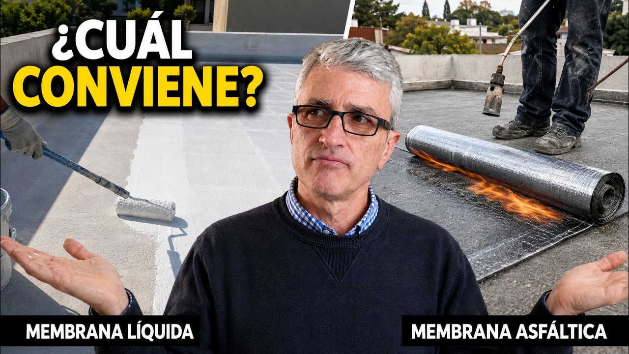 ✅ Cómo Impermeabilizar un Techo de Losa: 🔥Membrana Asfáltica o 💦Membrana Líquida