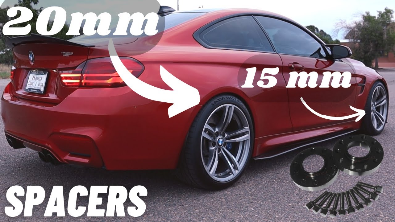 Установка проставок для колёс BMW M4 F82 | 20 мм сзади и 15 мм спереди | WILD LOOK