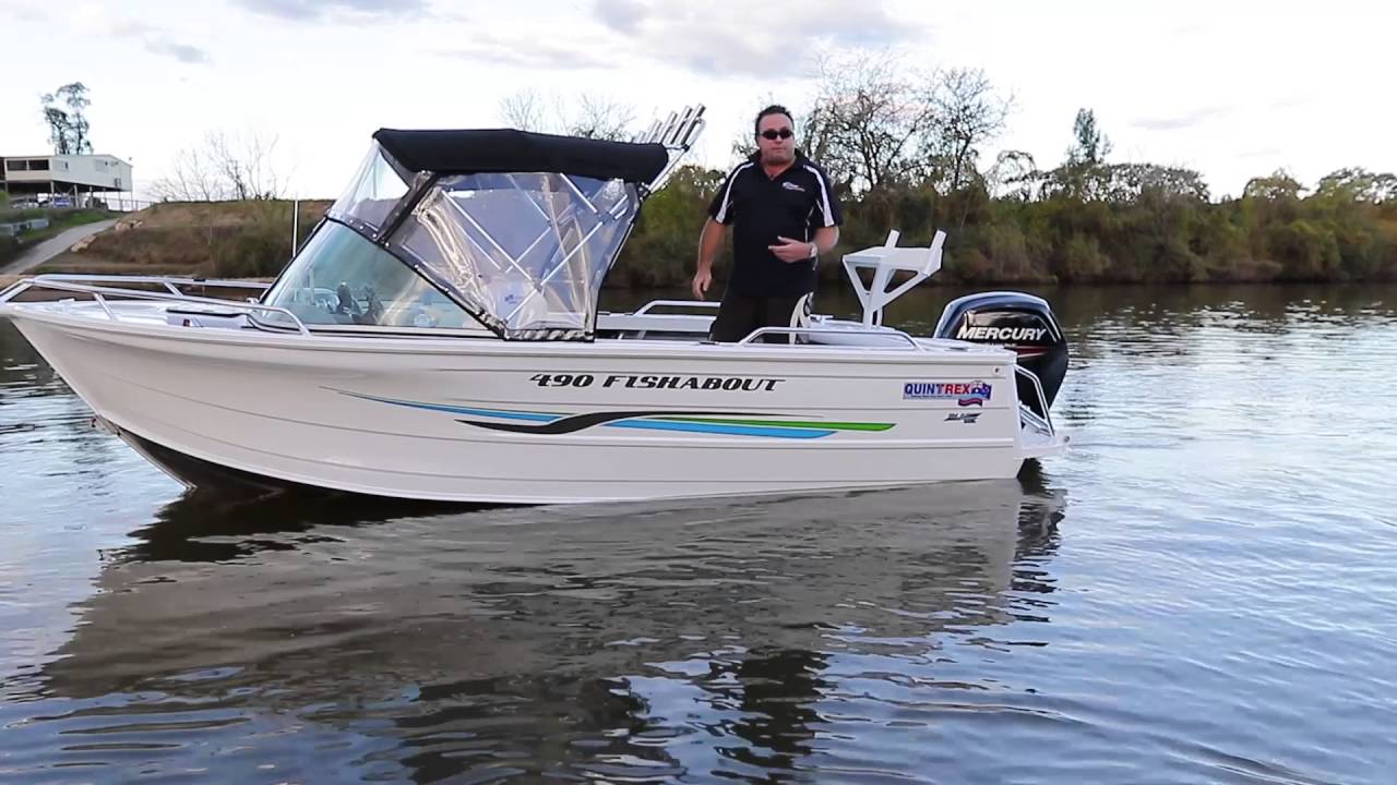 TR Marine World Quintrex 490 Fishabout Mercury 75hp 4 Stroke
