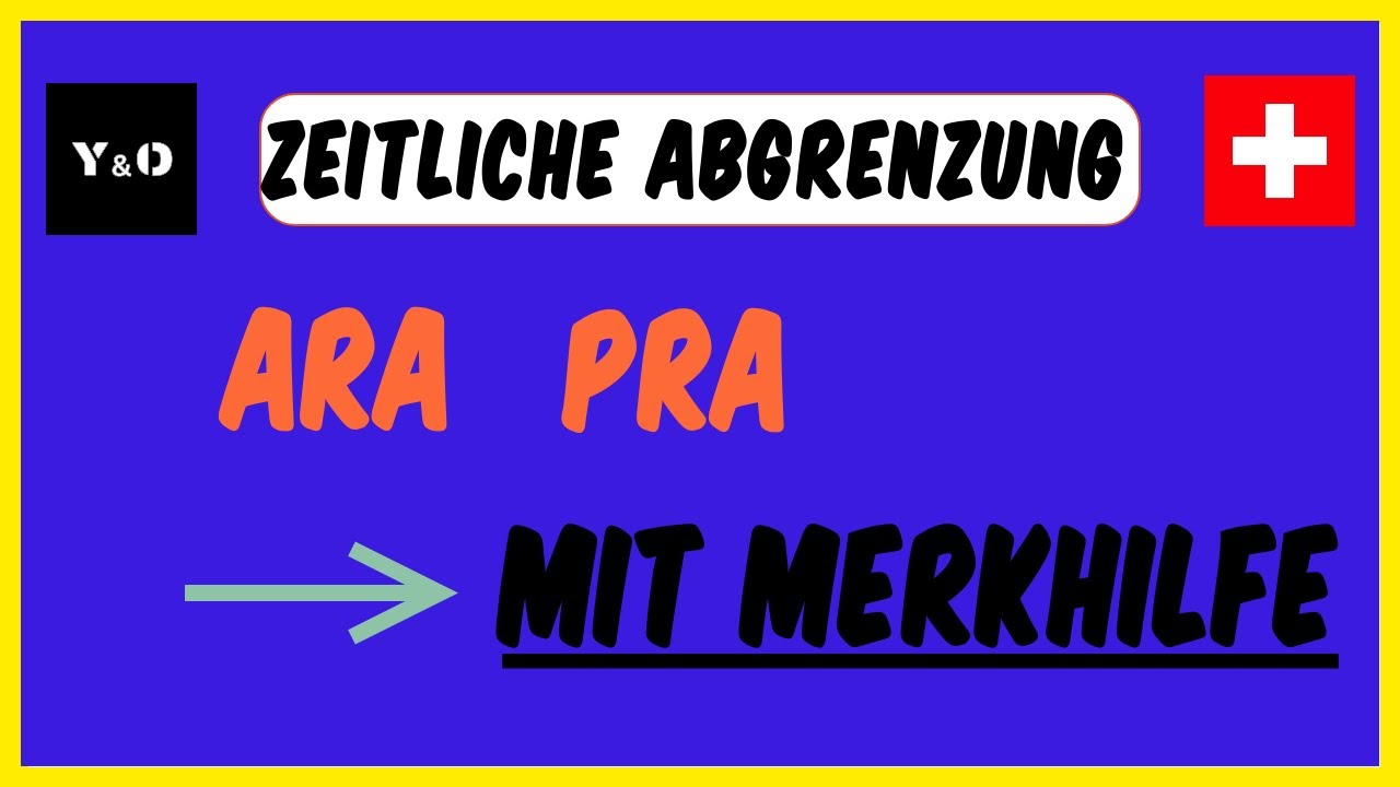 Wie verbucht man zeitliche Abgrenzungen in der Finanzbuchhaltung   ARA und PRA Einfach Erklärt