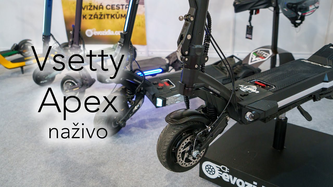 Nové Vsett Apex vedle sebe 🛴. Reportáž z For Bikes 2024 🚲