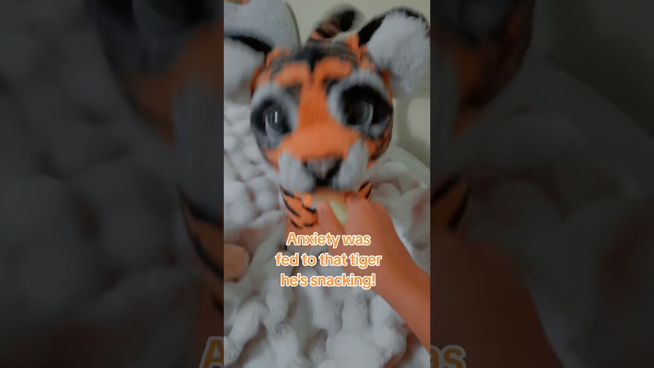 Emotional support robot tiger 🐯. #essacommunity #essas #essadog #essaplush #furrealfriends