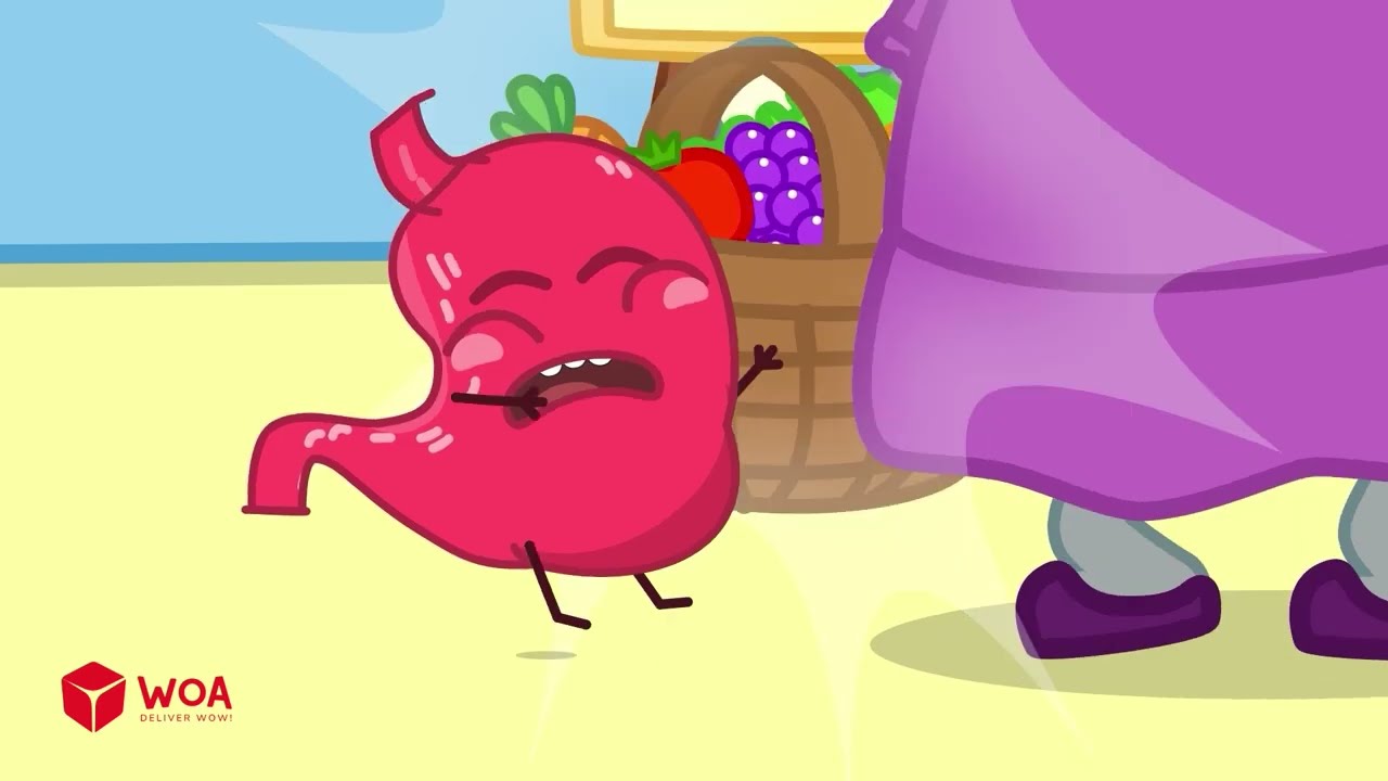 Baby, Don't Overeat! - Your Stomach Got a Boo Boo - Learn Healthy Habits for Kids 🤩 Kids Cartoon