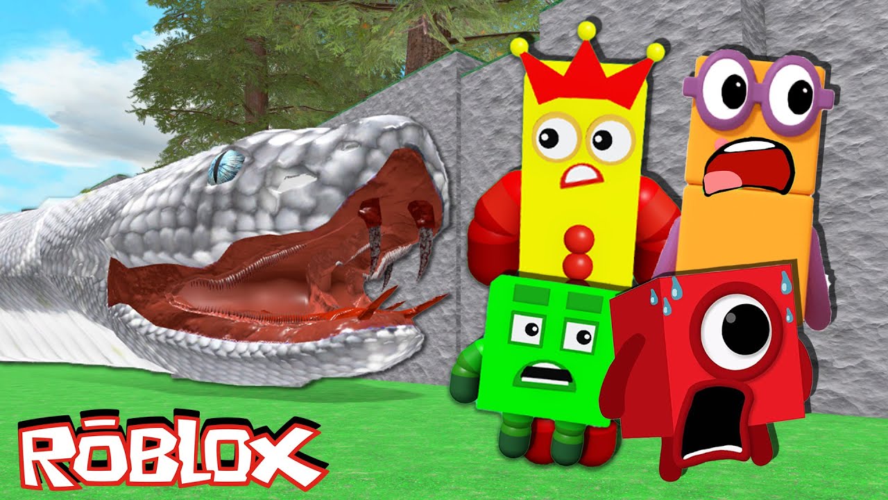 Numberblocks ESCAPE A Giant Snake in Roblox! 🐍