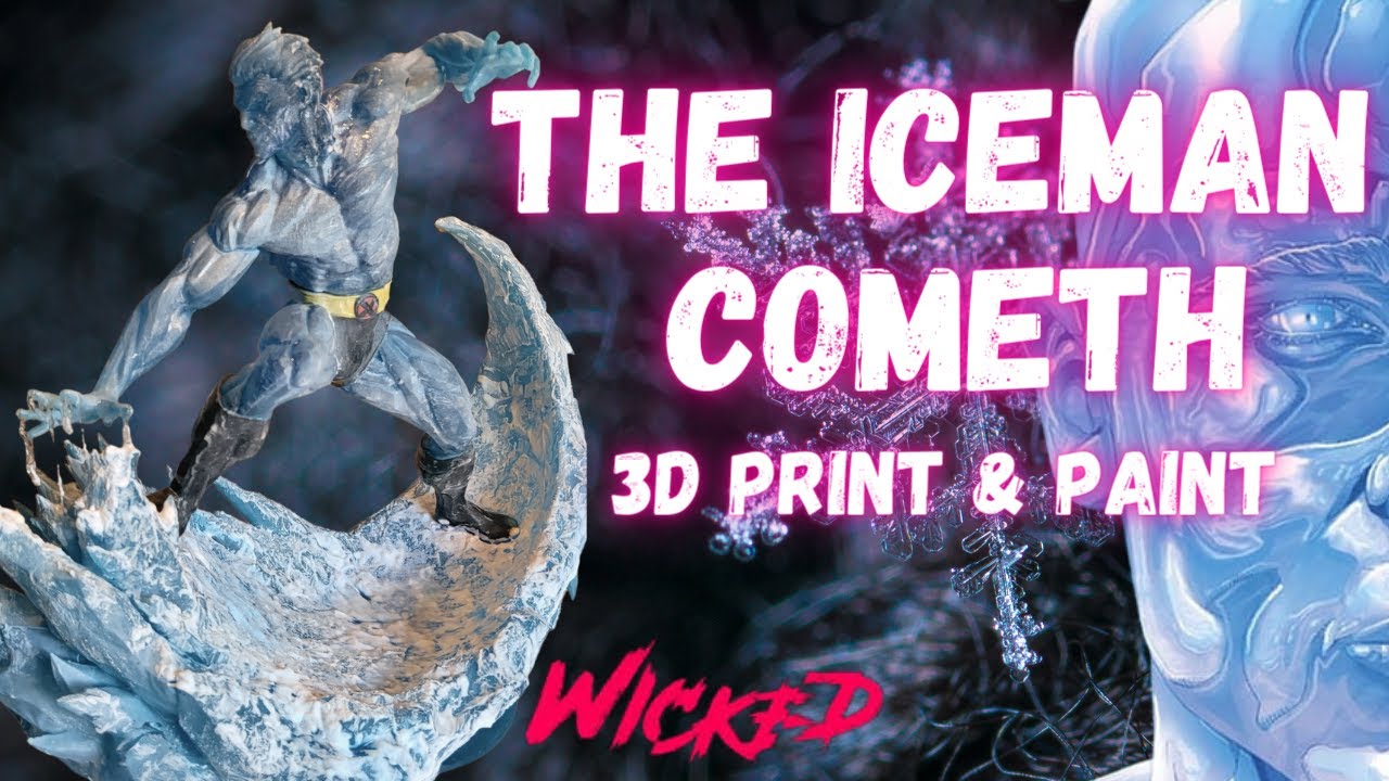 Wicked Marvel X-Men Iceman 3D Print & Paint