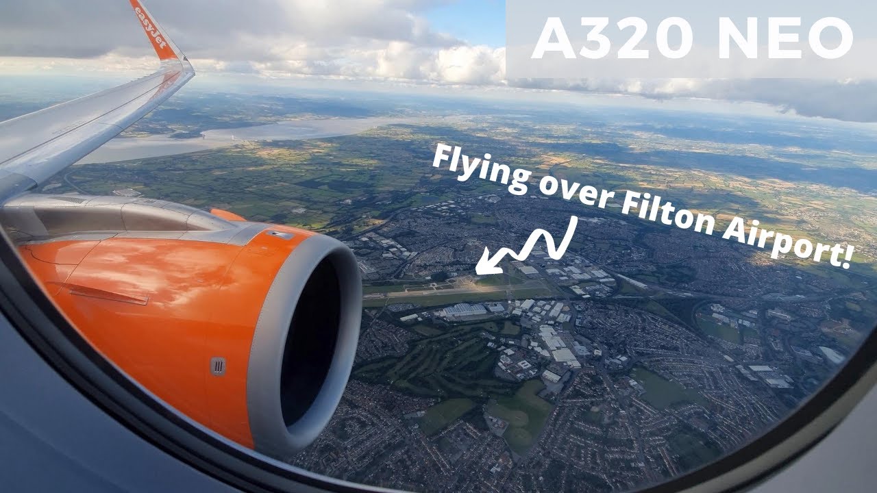 Landing at Bristol Airport ✈ easyJet Airbus A320 Neo