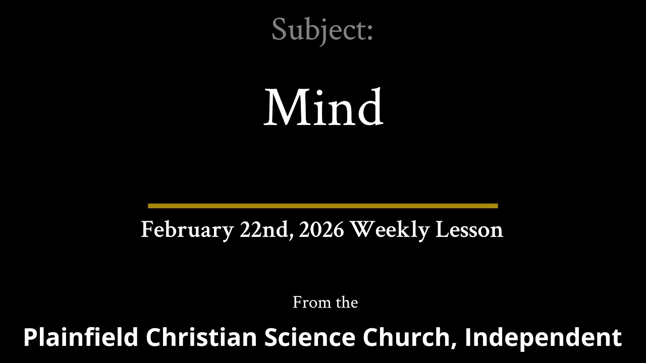 February 22nd, 2026 Weekly Lesson — Mind