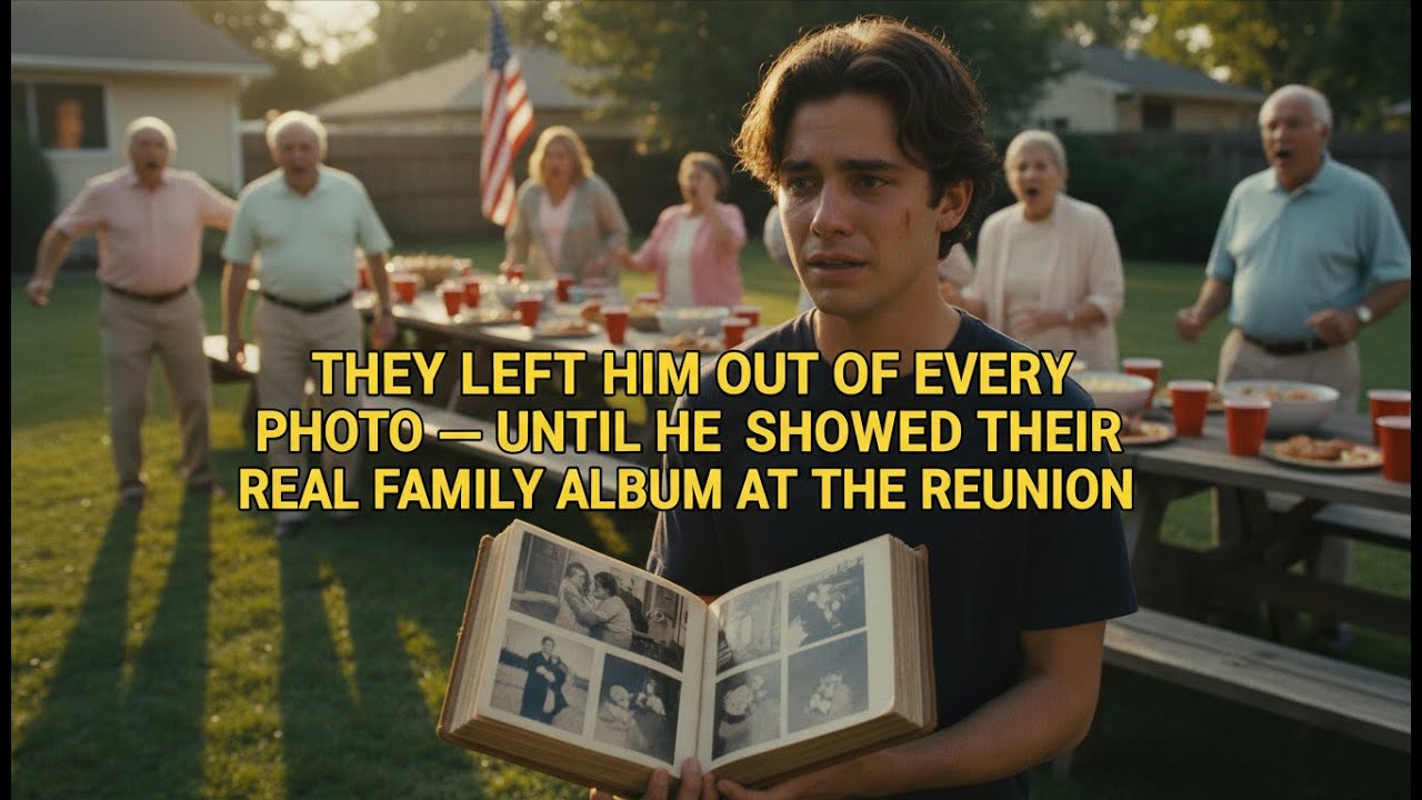 THEY LEFT HIM OUT OF EVERY PHOTO — UNTIL HE SHOWED THEIR REAL FAMILY ALBUM AT THE REUNION