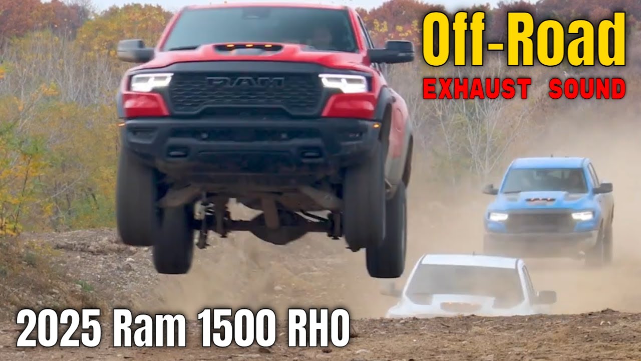 2025 Ram 1500 RHO Hard Off Road Driving and Exhaust Sound