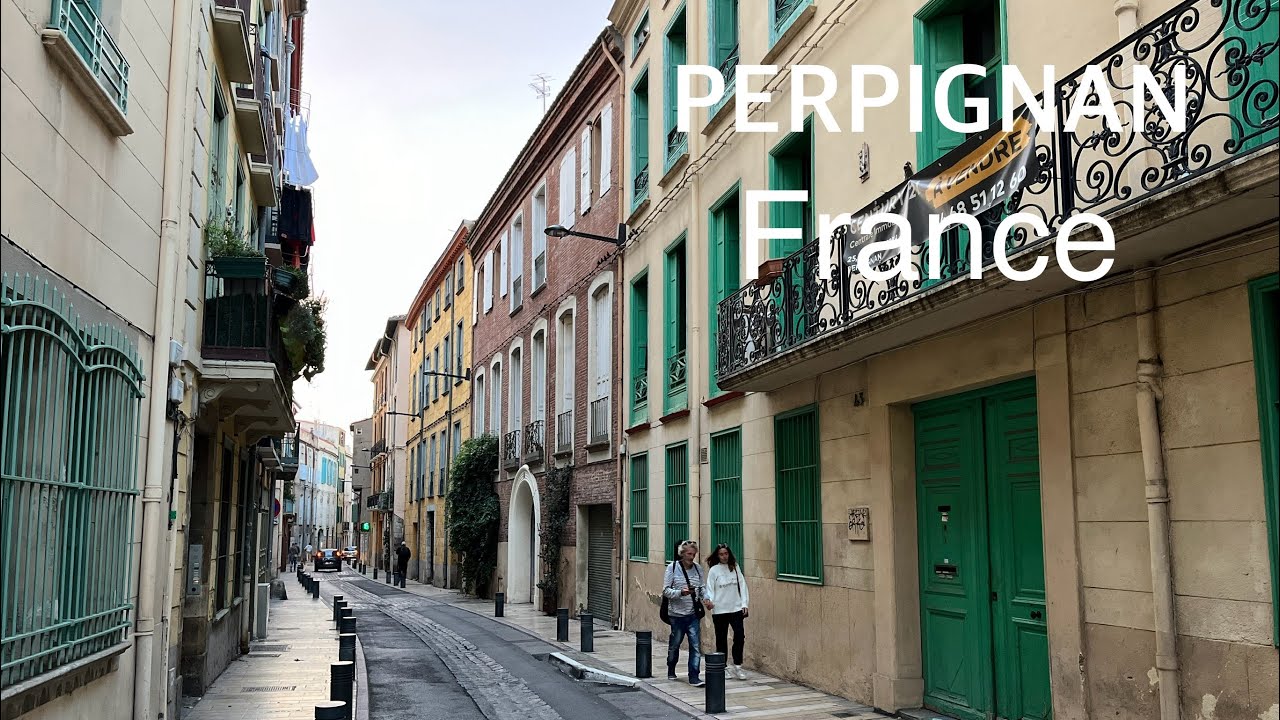 Perpignan , France , Walking , Tour | 4K