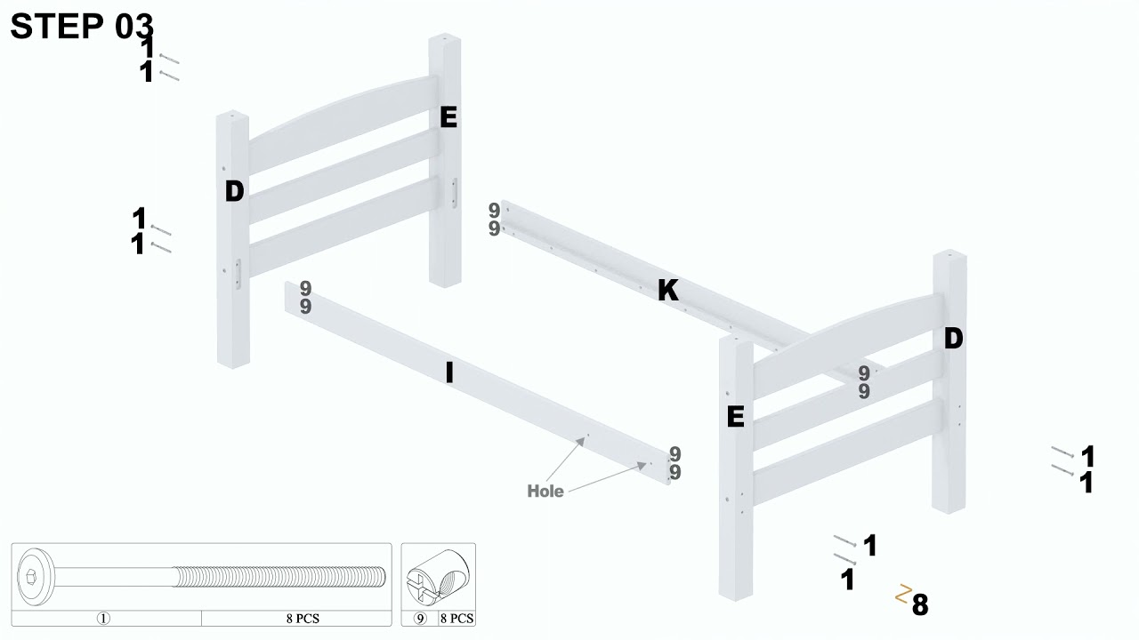 Bunk Bed (twin over twin) Assembly Video