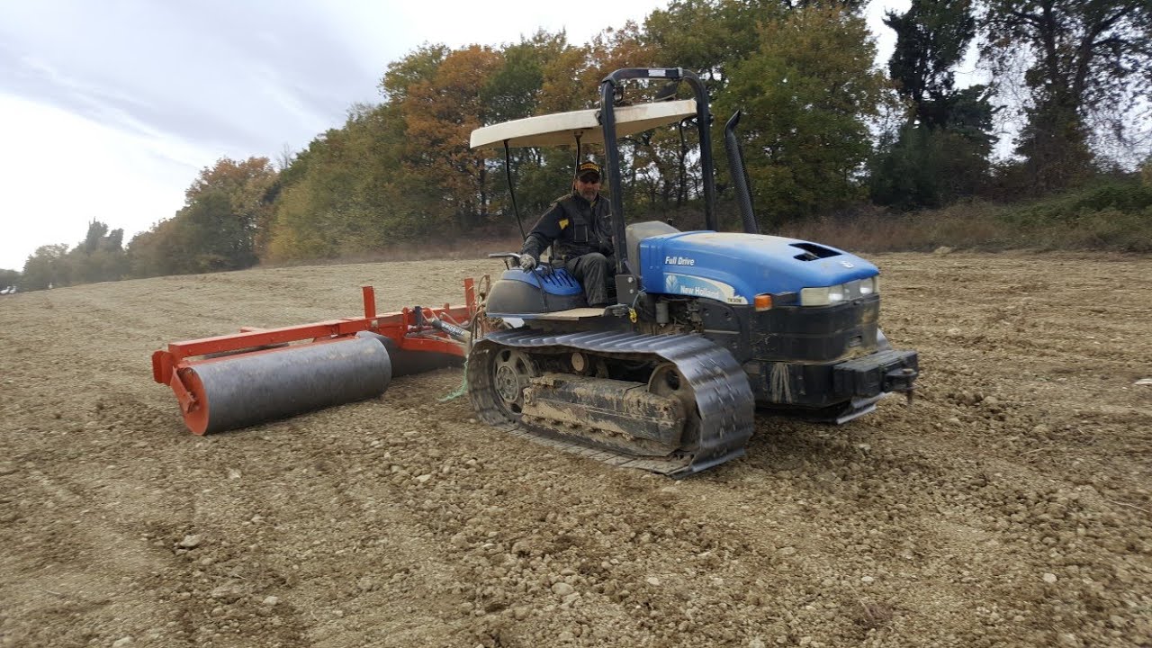 RULLATURA 2017 | NEW HOLLAND TK90MA+ rullo ROSSI ADRIANO 5 metri - FIAT 805C + rullo artigianale