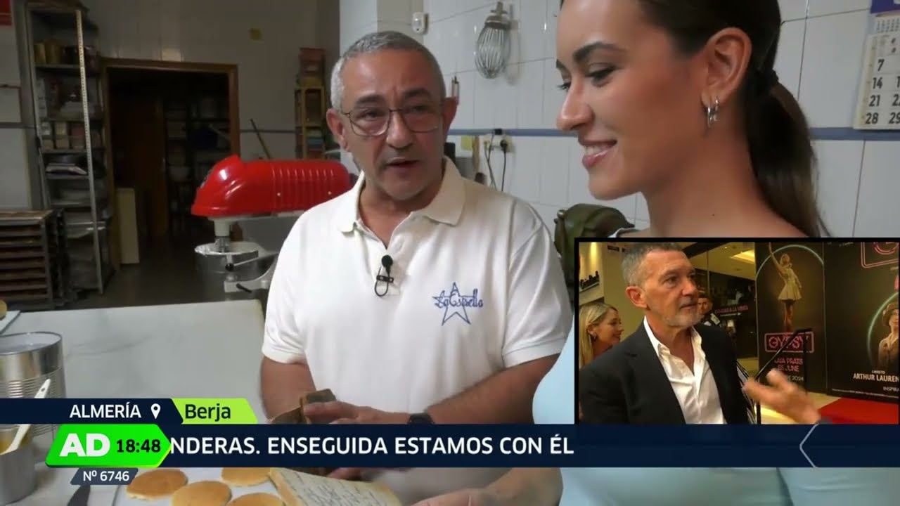 Media luna de merengue de las pastelerías de Berja en Andalucía Directo