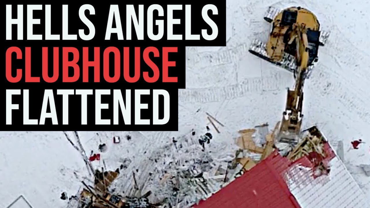 Hells Angels’ fortified clubhouse torn to shreds — Exclusive video 🏍