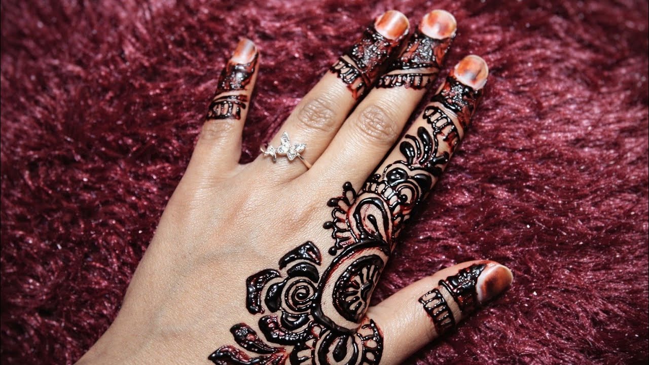 Trendy Arabic Back Hand Mehndi Design ✨ Easy & Elegant Look#mehndi #viralvideo #arebic#art #pakistan