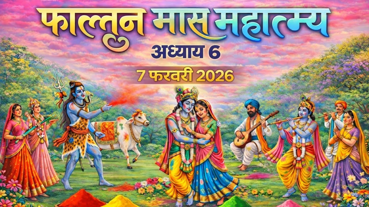 फाल्गुन मास कथा - अध्याय 6 || Falgun Maas Ki Katha Day6 || kartik mahatmya adhyay 6