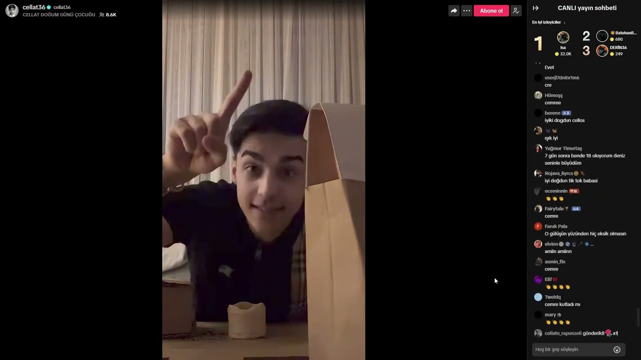 Cellat36 5 Haziran Doğum Günü Yayını