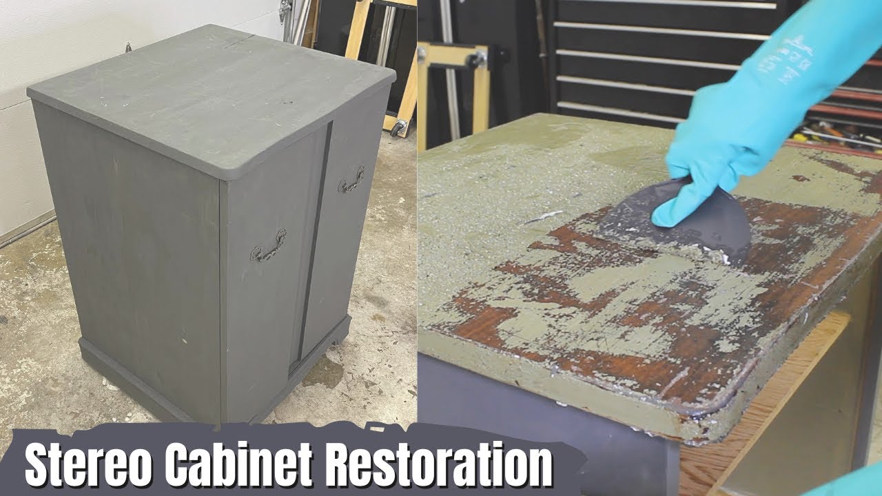 Restoration of a Mid Century Stereo Cabinet | Extreme Furniture Makeover