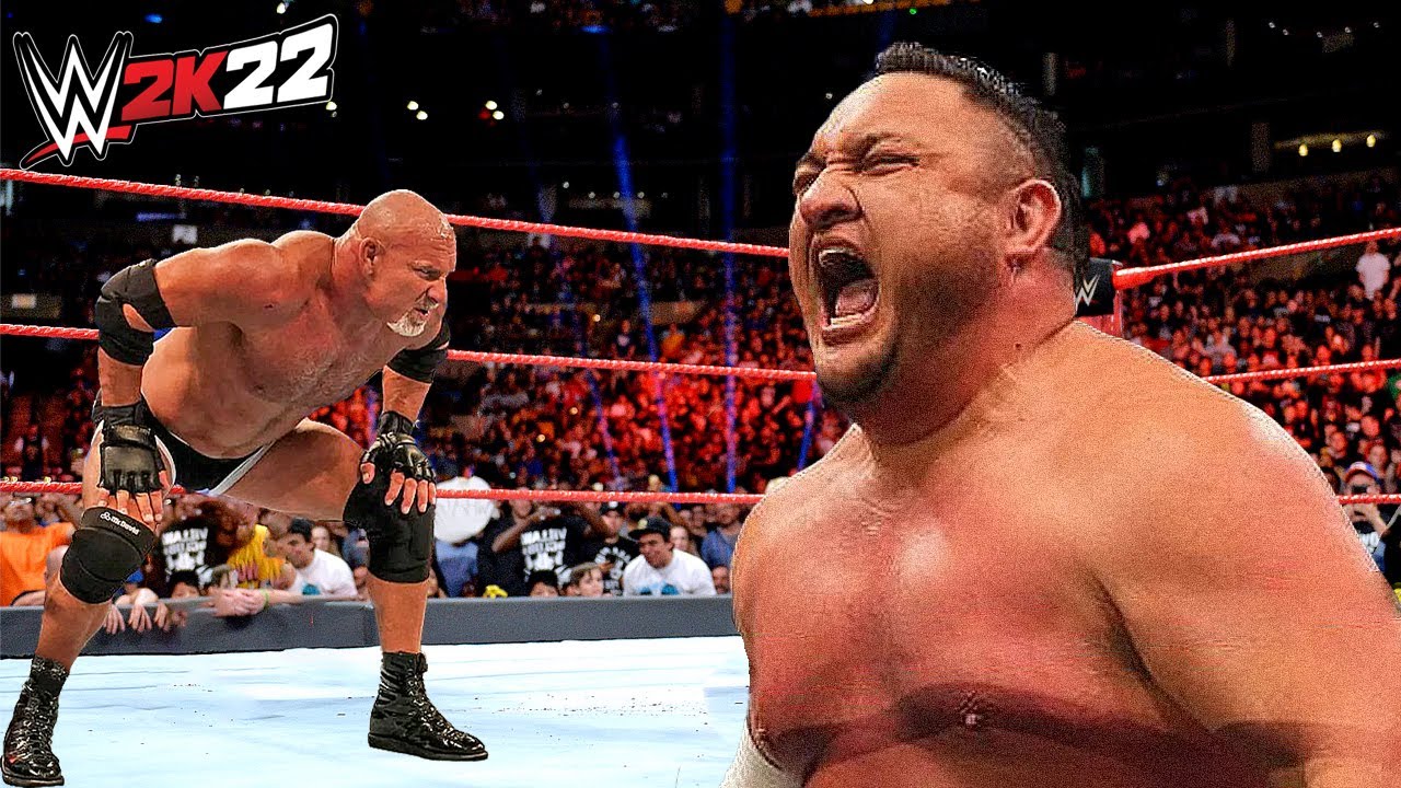 Samoa Joe vs. Goldberg (WWE 2K22)