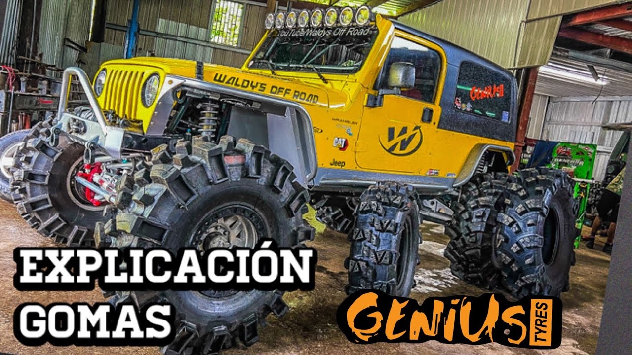 Gomas Genius Tyres de Brazil/ Goma Extrema Off Road/Comparo contra Otras en Medida Real