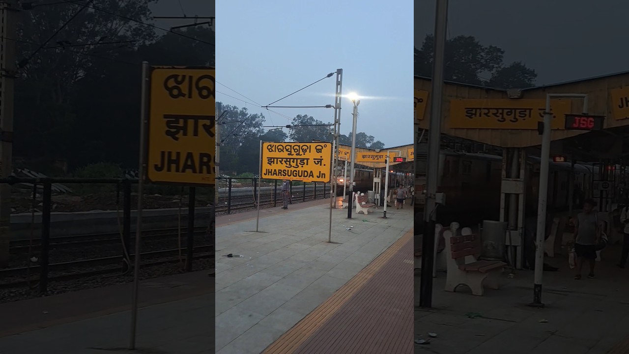 Porbandar SF Arriwal Jharsuguda Station #shorts