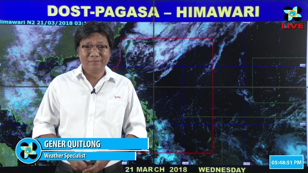 Public Weather Forecast Issued at 4:00 PM March 21, 2018