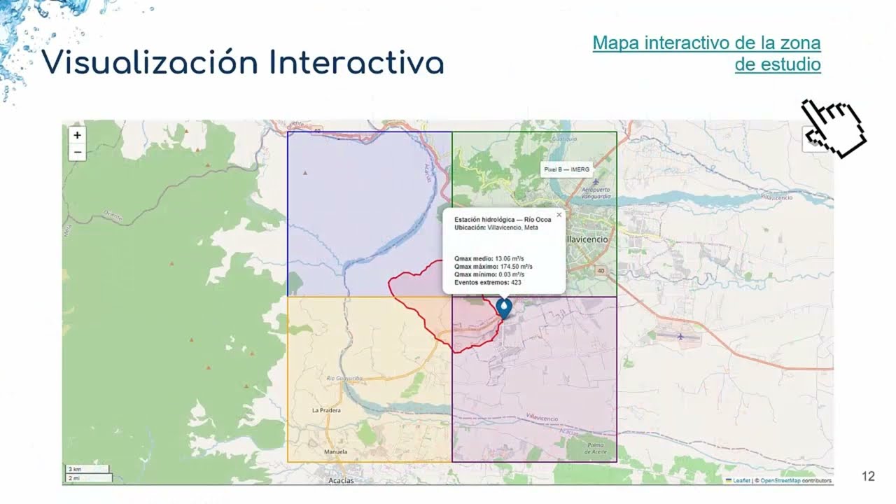 Analisis y Visualización de datos.  Caso de estudio: Cuenca del río Ocoa en Villavicencio, Meta