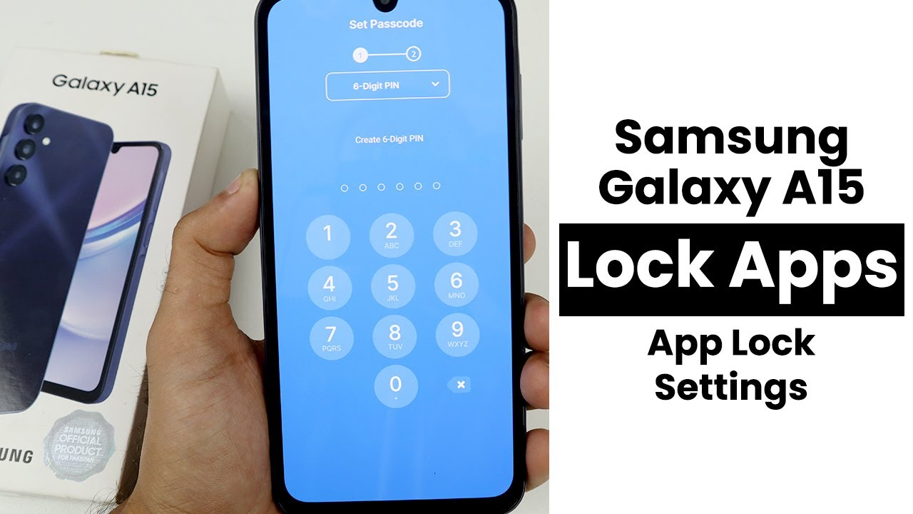 How to Lock Apps In Samsung Galaxy A15 | App Lock Settings