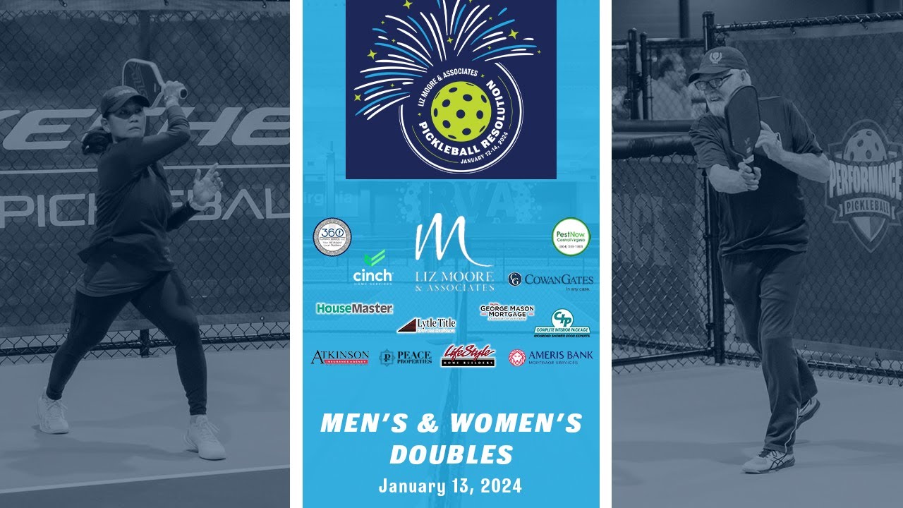 Liz Moore & Associates Pickleball Resolution | Men's & Women's Doubles | January 13, 2024
