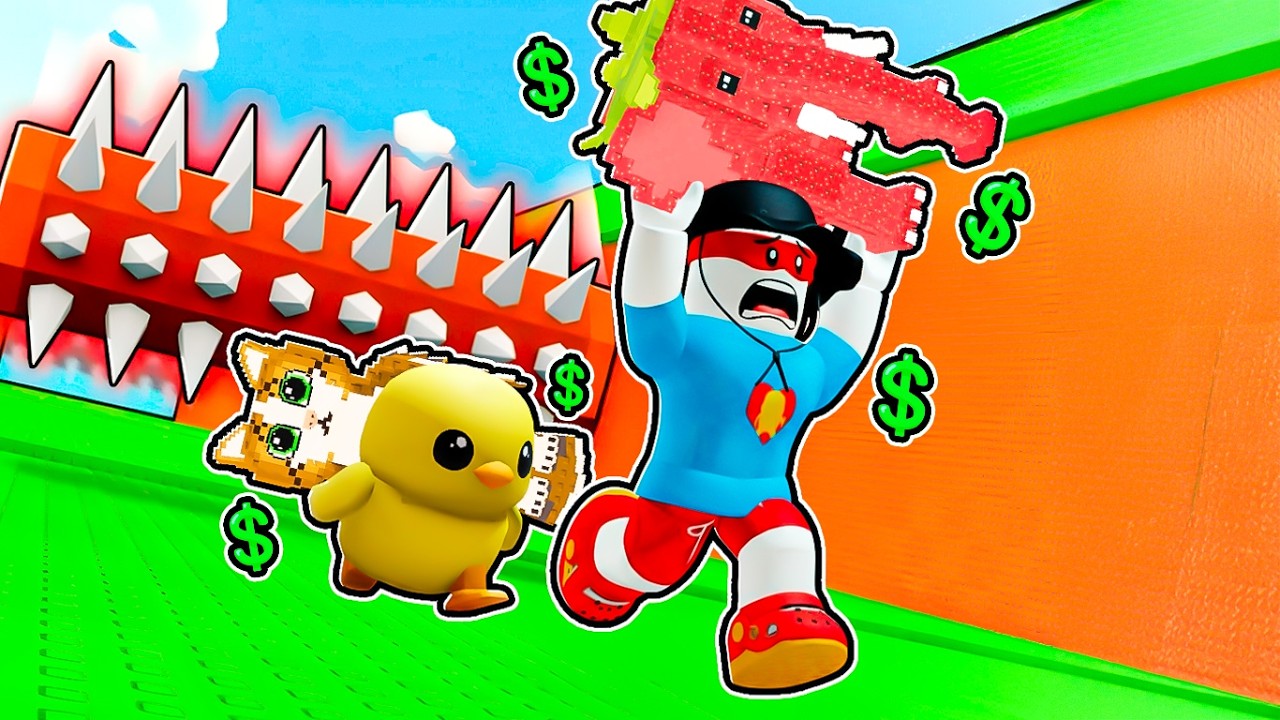 FUJA DO TRONCO por BRAINROTS no ROBLOX é VICIANTE!