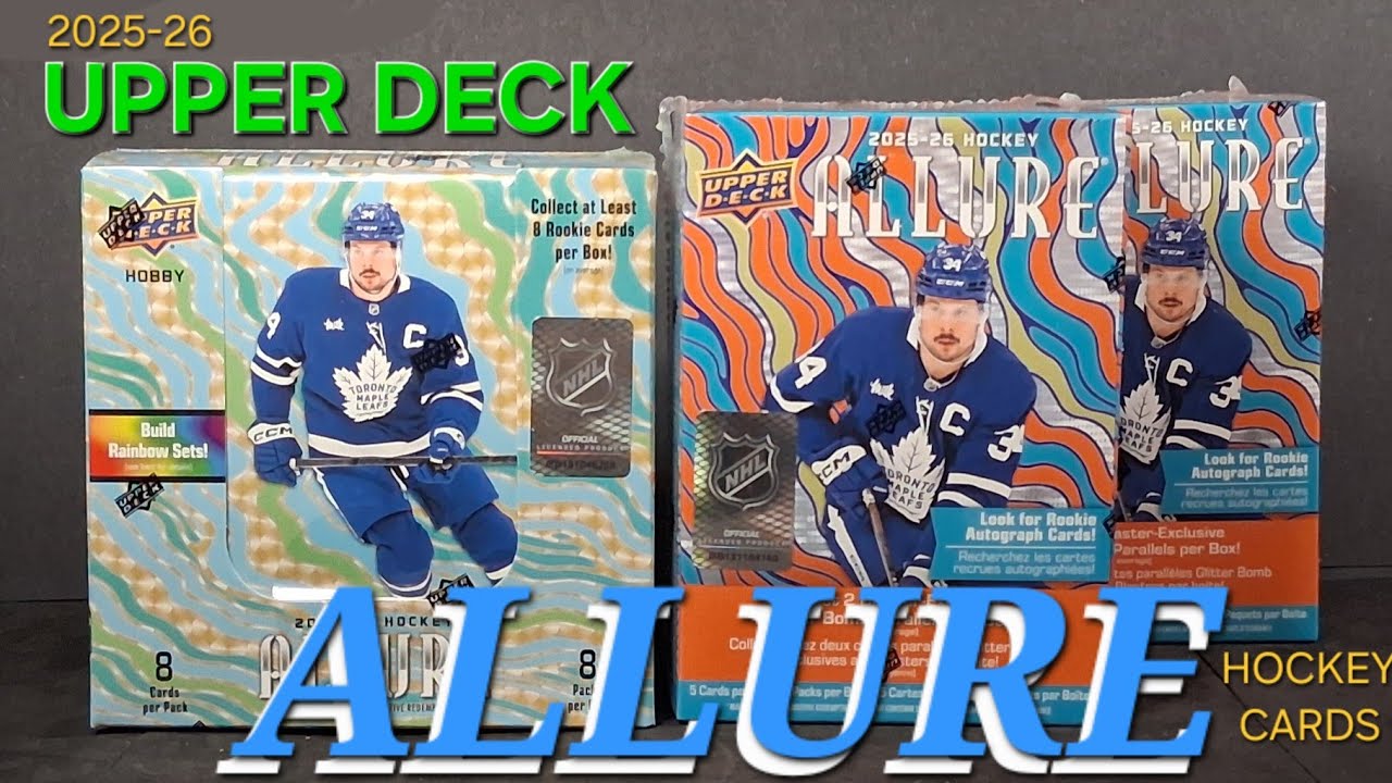 2025-26 UPPER DECK ALLURE HOCKEY BREAK 🏒  HOBBY 🆚 BLASTER BOXES 🚀🚀 #upperdeck #hockeycards #allure