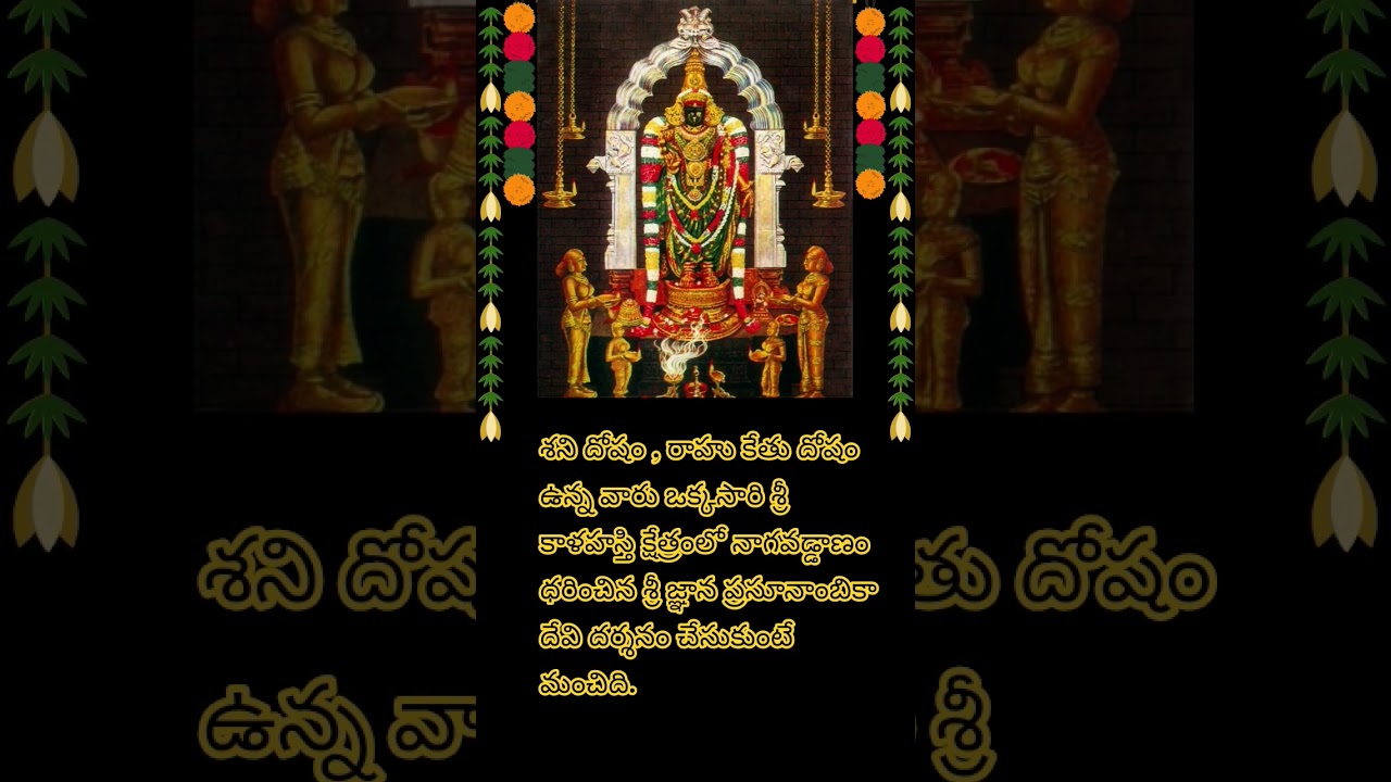 om namah sivaya🙏🙏🙏#srikalahasti #srijnanaprasunambikadevi#shanidosham#youtubeshort 😍👍👌