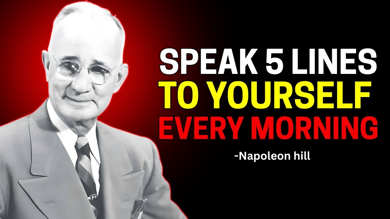 Speak 5 Lines To Yourself Every Morning - Napoleon Hill