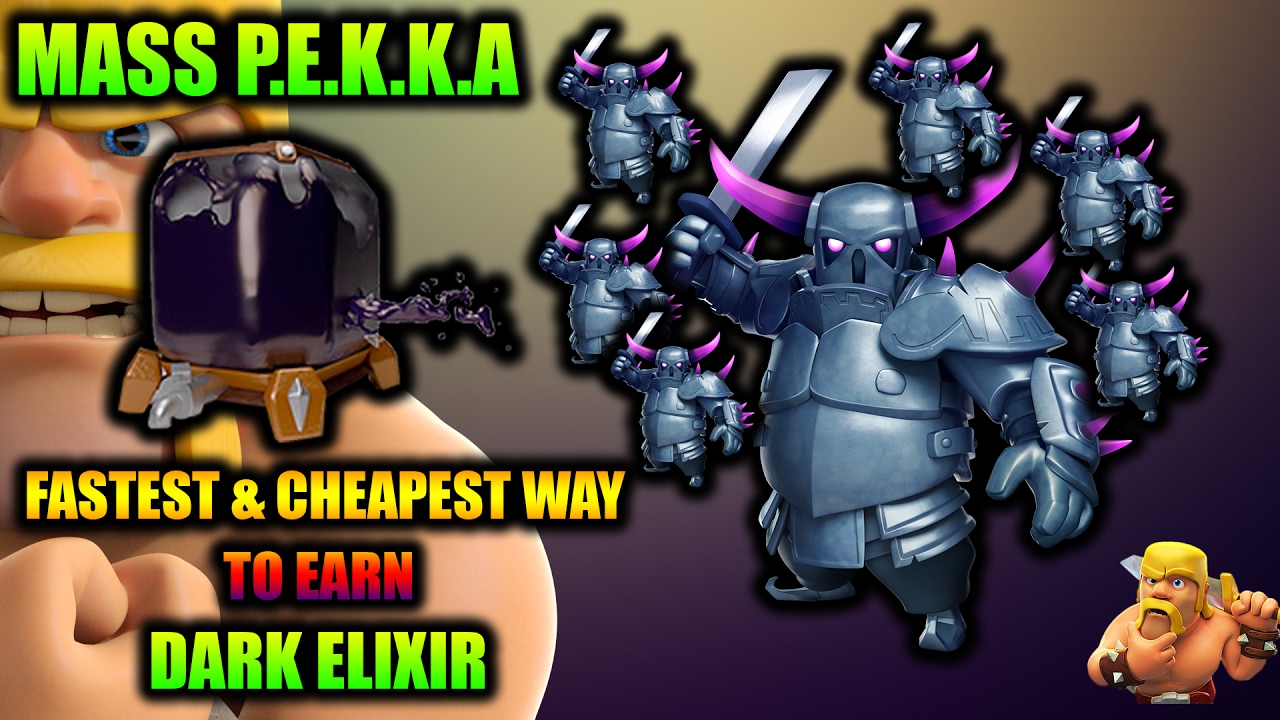 TH9 MASS PEKKA ATTACK | FARM 120K DARK ELIXIR A DAY WITH PEKKA DE FARMING 😍 Clash of Clans!!