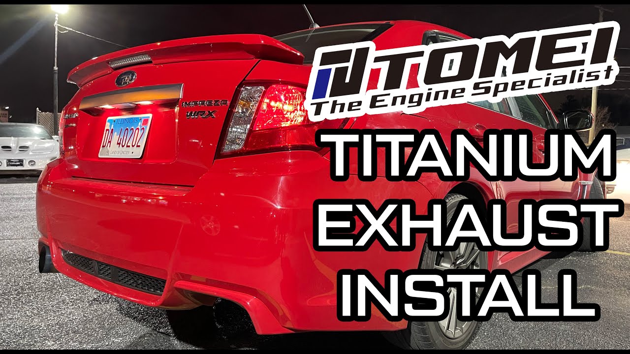 SUBARU WRX TOMEI EXPREME Ti TITANIUM CAT BACK EXHAUST INSTALL/COLD START!!!