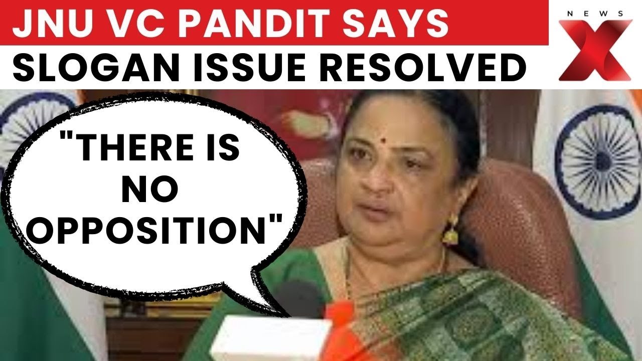 JNU VC Santishree Pandit Says Slogan Issue Resolved, Praises University Patriotism | NewsX