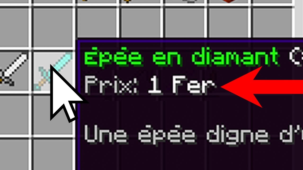 Bedwars mais tout coûte 1 fer