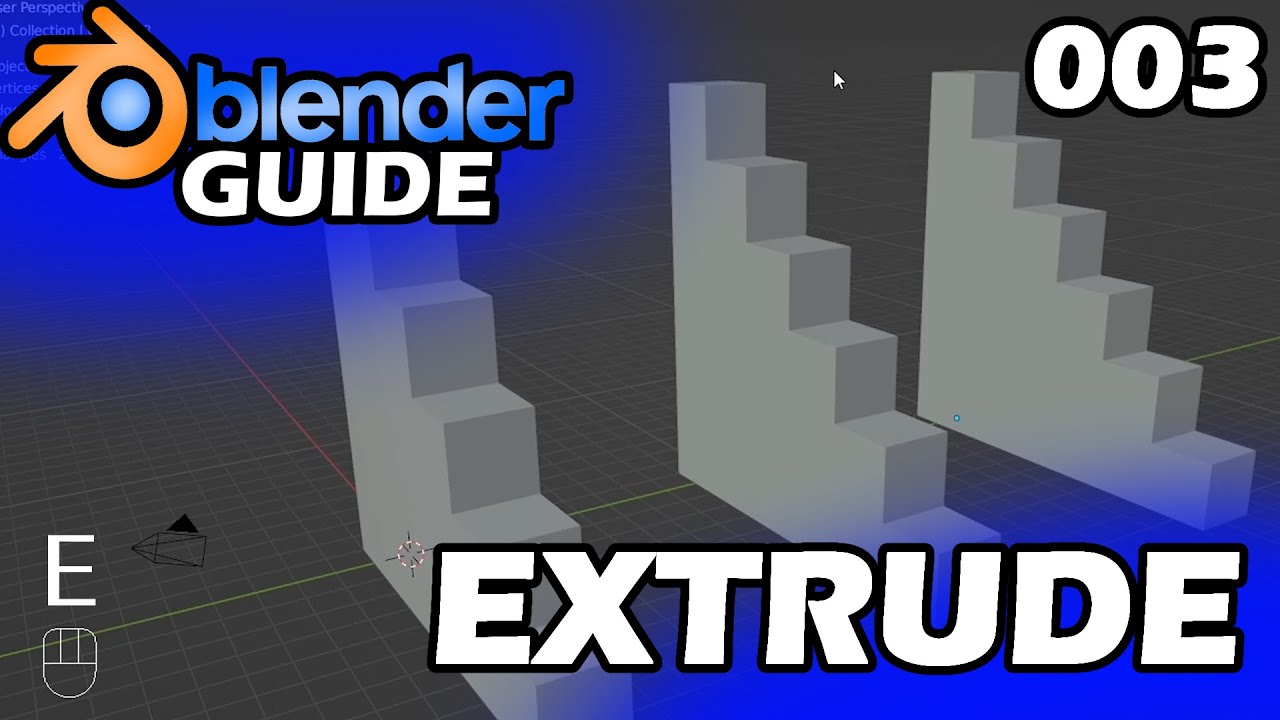 WIE EXTRUDIERT MAN RICHTIG?🏆 The Blender Guide (Blender Tutorial Deutsch / German) [S1-E003]