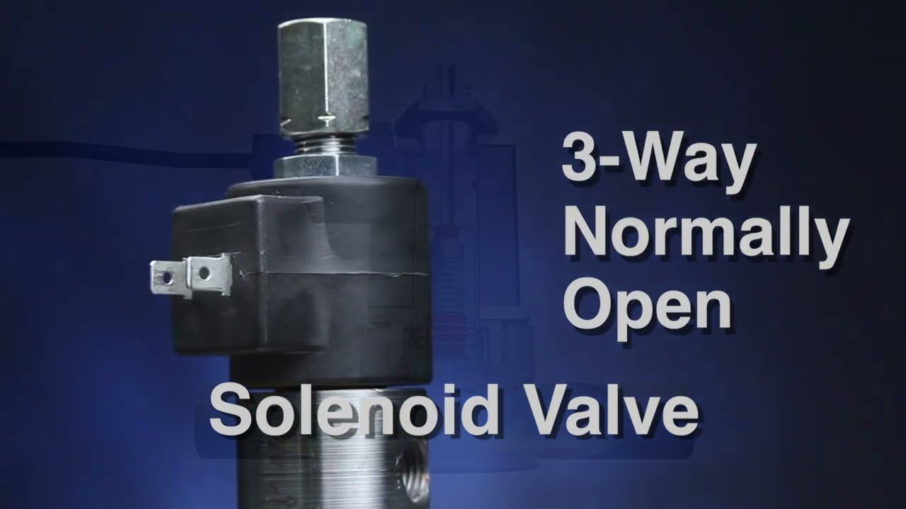 How A 3 Way Normally Open Solenoid Valve Operates