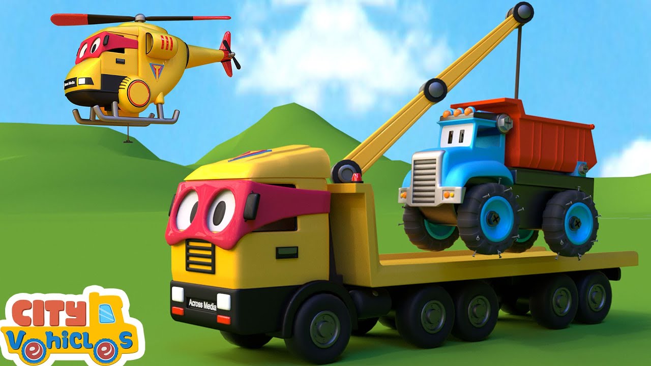 Super Ambulance Truck rescue dump truck and excavator which struck in the tunnel.