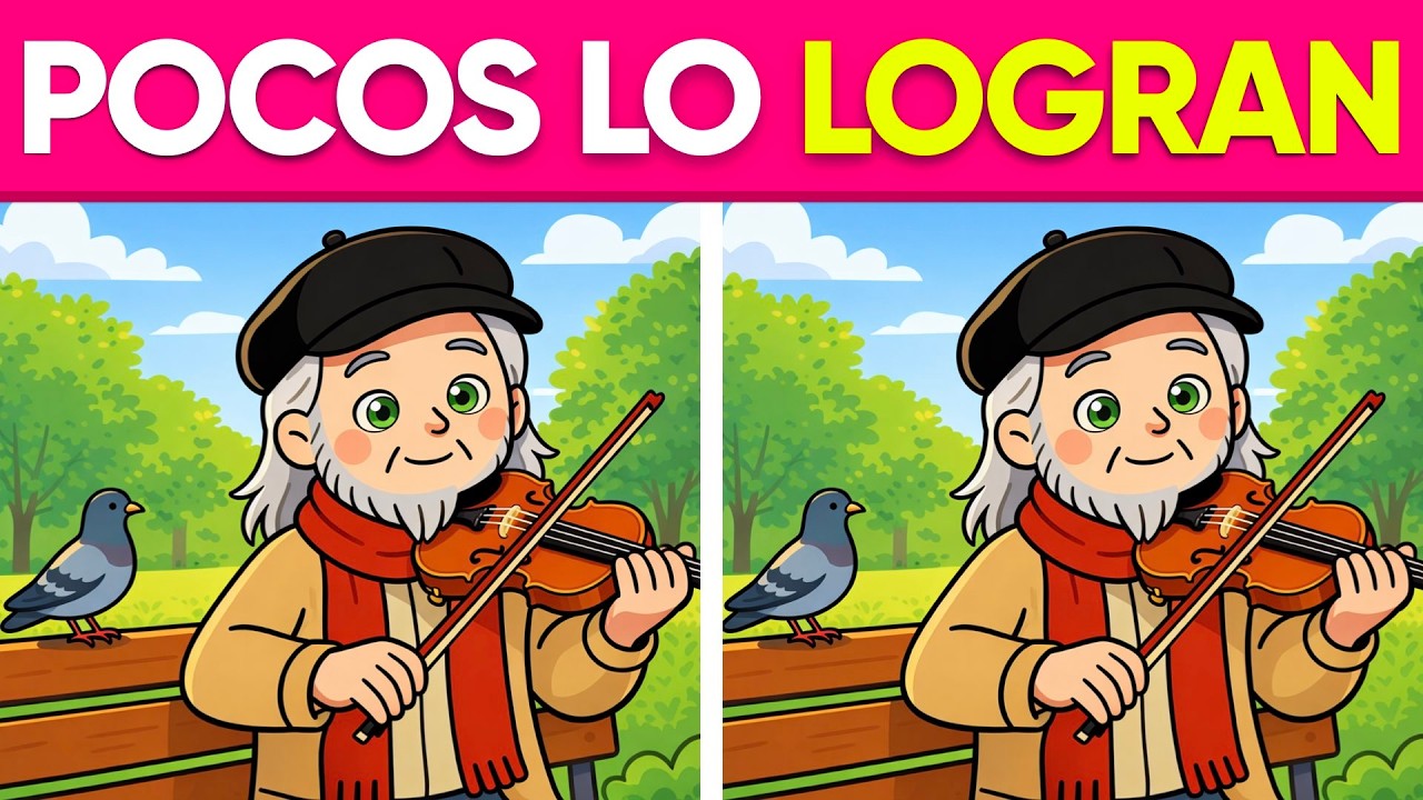 Ejercicio COGNITIVO de Observación 🪺🎶 SPOT THE 3 DIFFERENCES 🧠🦊 MENTAL QUIZ