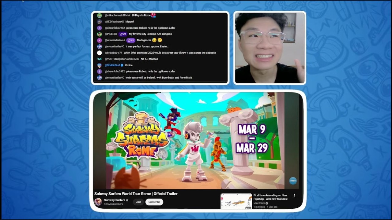 🔴 РЕАКЦИЯ: Subway Surfers Rome 2026 - Самый забытый город возвращается
